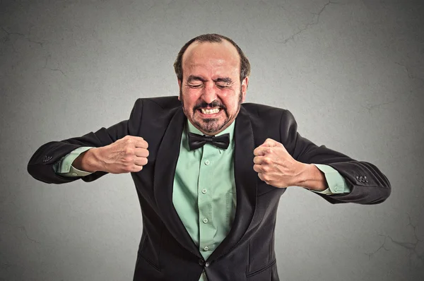 Angry frustrated man screaming — Stock Photo, Image