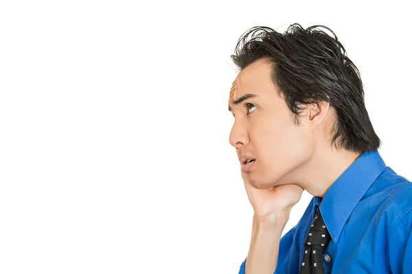 Worried stressed young business man — Stock Photo, Image