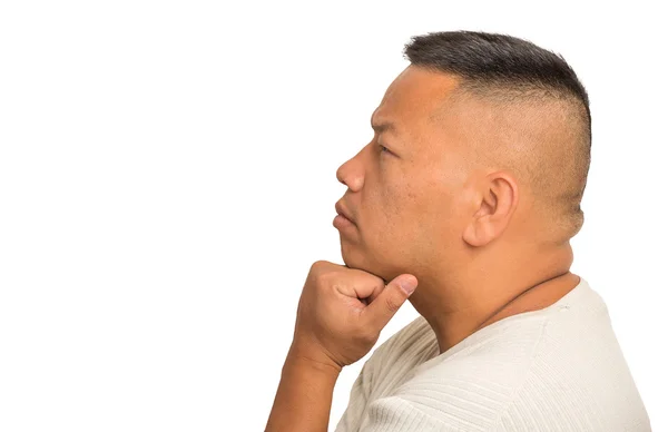 Portrait thoughtful middle aged man — Stock Photo, Image