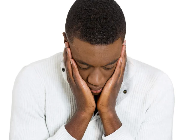 Depressed sad young man — Stock Photo, Image