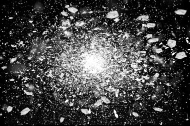 Freeze motion of white powder exploding clipart