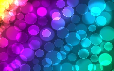 Bookeh doku soyut renkli gökkuşağı defocused