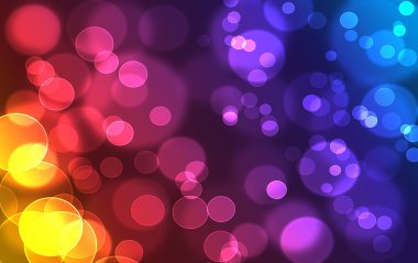 Bookeh doku soyut renkli gökkuşağı defocused