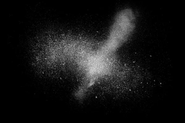 Freeze motion of white powder exploding — Stock Photo, Image