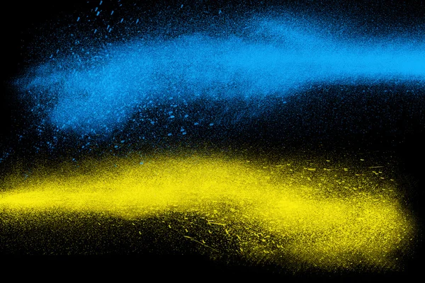 Înghețați mișcarea pulberii colorate care explodează — Fotografie, imagine de stoc