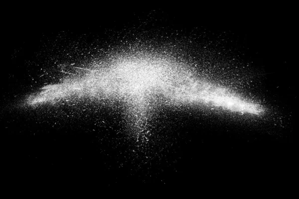 Freeze motion of white powder exploding — Stock Photo, Image