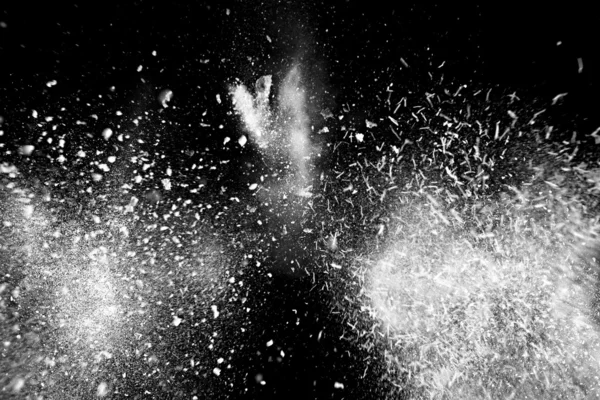 Vitt pulver explosion moln — Stockfoto