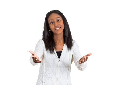 happy woman with arms out offering to come and give her hug  clipart