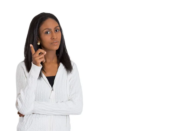 Mujer meneando el dedo —  Fotos de Stock