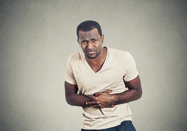 Man with stomach pain — Stock Photo, Image