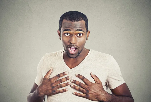 Retrato del hombre sorprendido — Foto de Stock