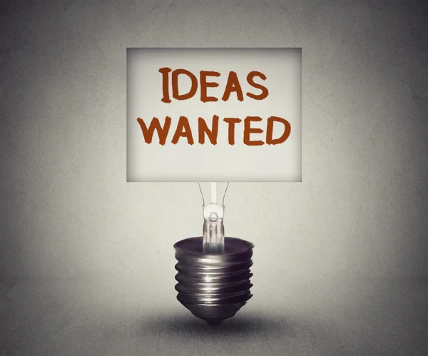 Ideas wanted concept and talent search symbol — Φωτογραφία Αρχείου