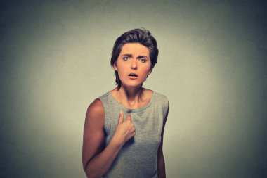 angry annoyed woman, getting mad asking question you talking to me