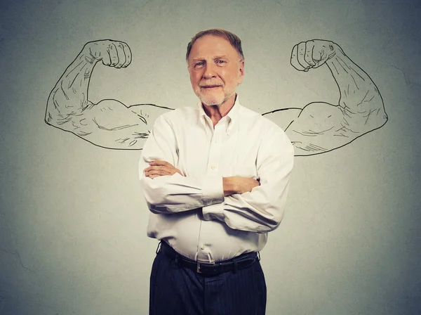 Portrait of a strong Old Man — Stok fotoğraf