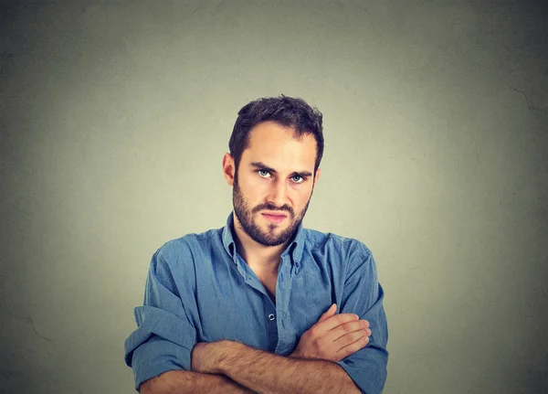 Angry grumpy young man, about to have nervous breakdown — Zdjęcie stockowe