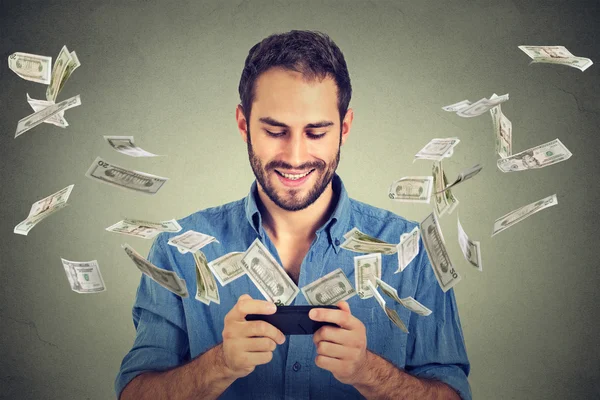 Technology online banking money transfer, e-commerce concept.