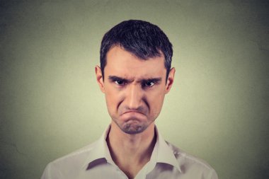 angry young man about to have nervous atomic breakdown