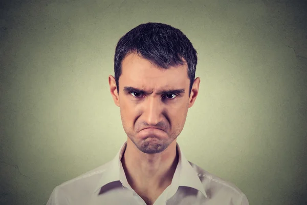 Angry young man about to have nervous atomic breakdown — Stock Photo, Image