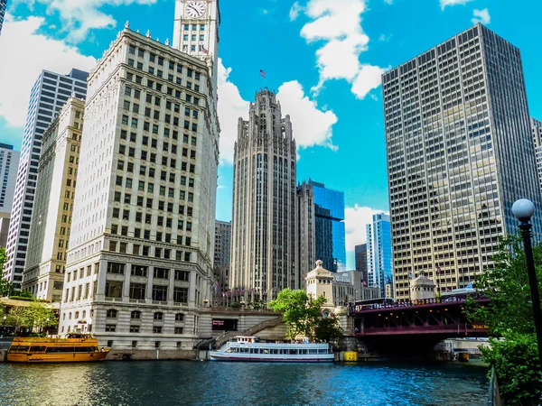 Het Chicago Tribune Gebouw Chicago Illinois — Stockfoto