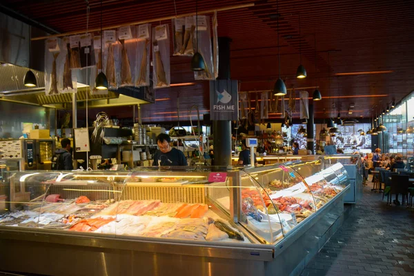 Bergen Norway 24Th May 2017 Bergen Biggest Fish Market People — Stock Photo, Image