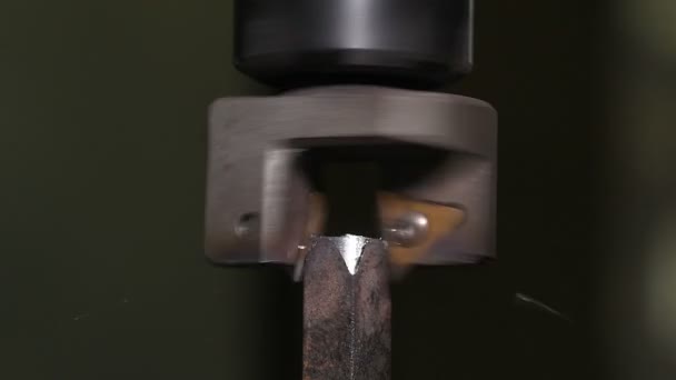 Części Metalowe Produkowane Wiertarki Metalowe Tokarki Silnika Technologii Pracy Przemysłu — Wideo stockowe