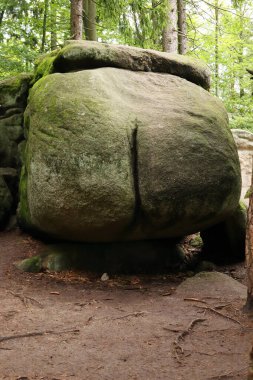 big boulder, rock resembling ass