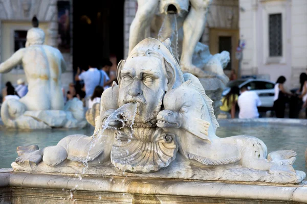 Navona square fontein — Stockfoto