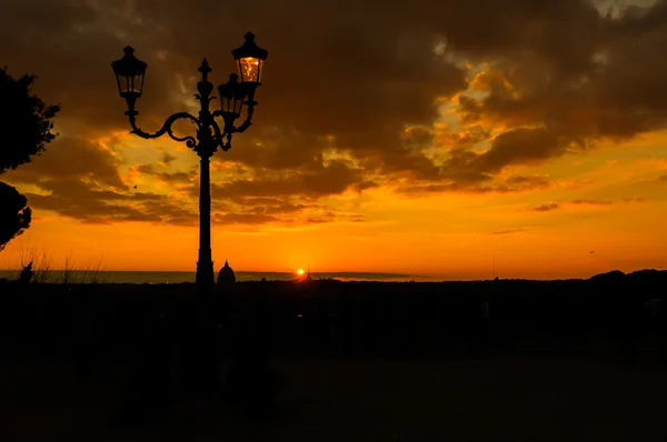 Pincio sunset — 图库照片