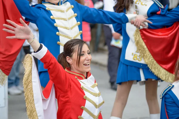 Sfilata delle majorette in Italia — Foto Stock