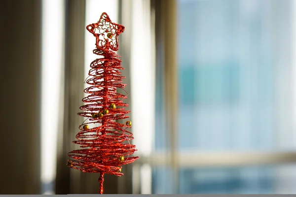 Rode kerstboom — Stockfoto