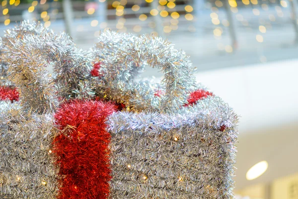 Kerstmis decoratie in het plein — Stockfoto