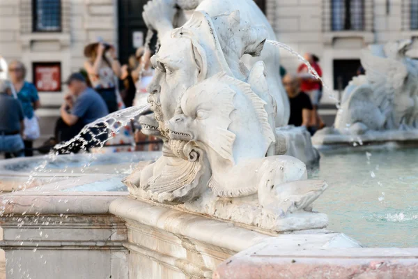 Navona square fountain Royalty Free Stock Photos