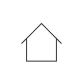 House Key Outline House Key Outline