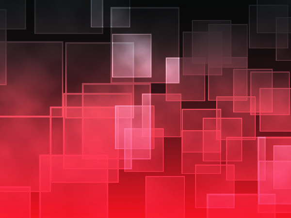 Textured squares on a black and red gradient background