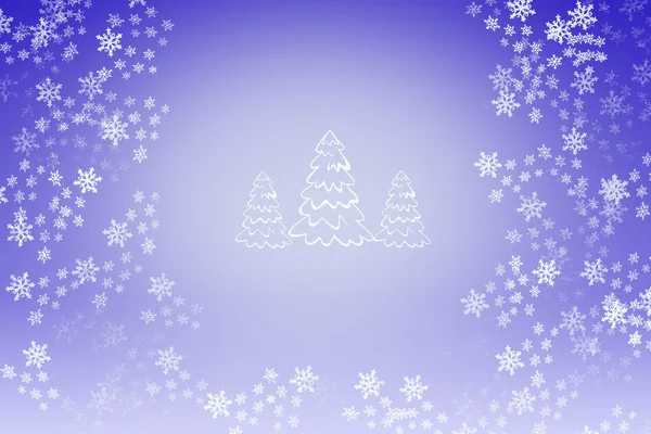 Sneeuwvlok en Kerstmis achtergrond — Stockfoto