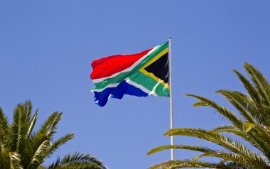 Large South African flag clipart