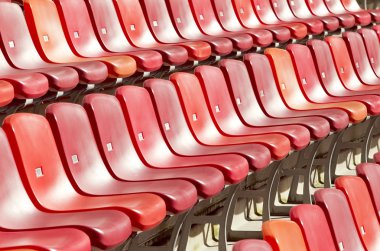 Bir spor Stadyumu oturma sıraları