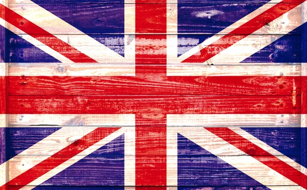 Bandeira britânica em um fundo texturizado — Fotografia de Stock