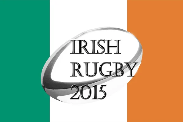 Flaga irlandzkiego rugby — Zdjęcie stockowe
