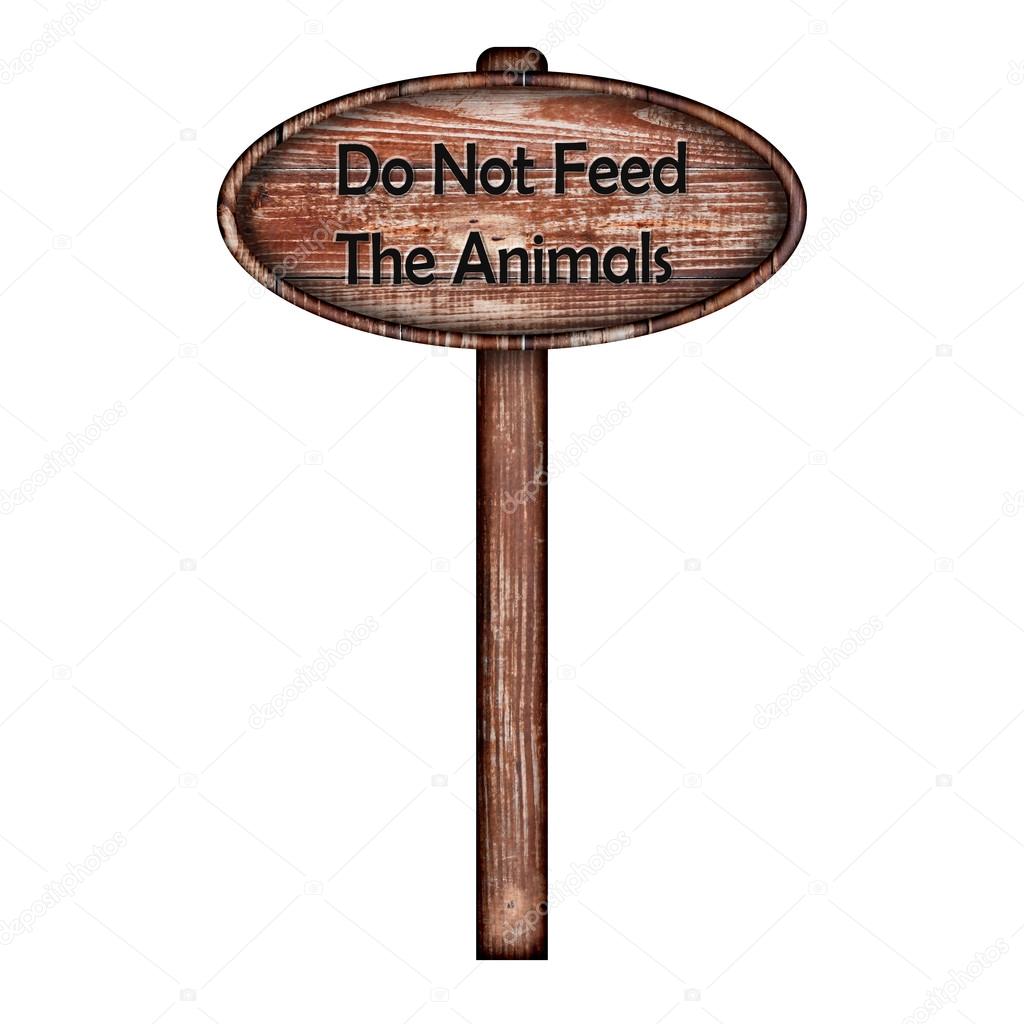 Do not feed the animals sign Stock Photo by ©bondsza 81995474