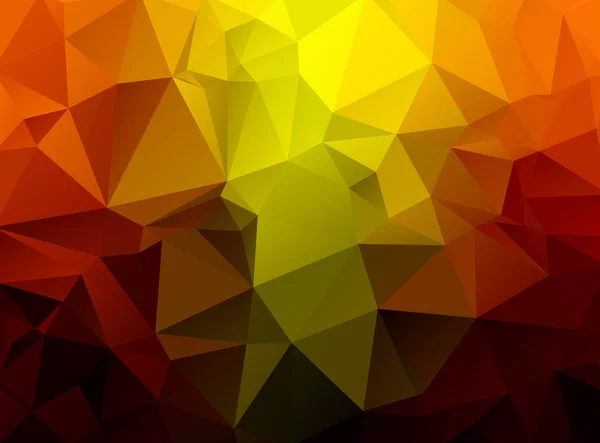 赤、黄色、オレンジの三角形の抽象的な背景 — ストック写真