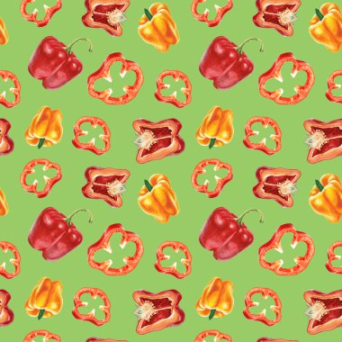 Suluboya peper desen