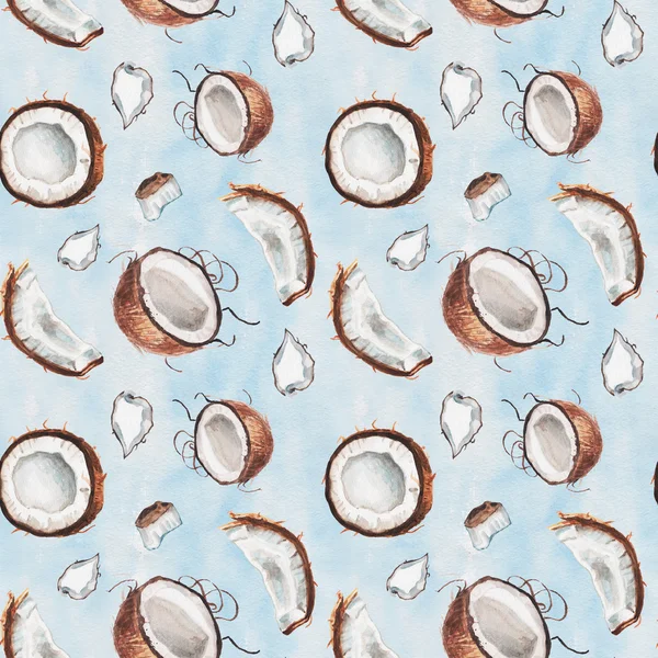 Coconat blue sky pattern — Stock Photo, Image