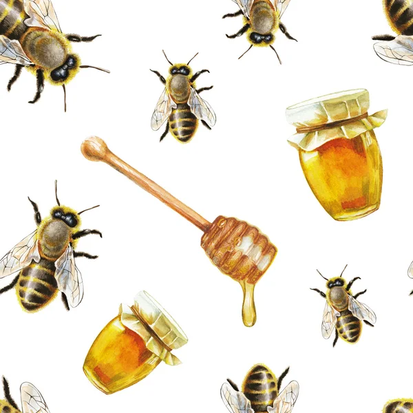 Acquerello ape modello — Foto Stock