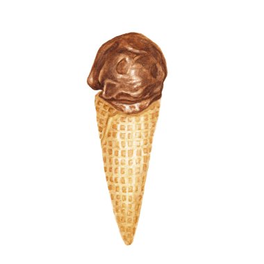 Suluboya çikolatalı dondurma