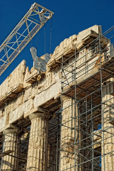 Ein Fragment der Akropolis-Rekonstruktion. — Stockfoto