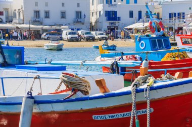 Köy ve plaj sahne, Mykonos