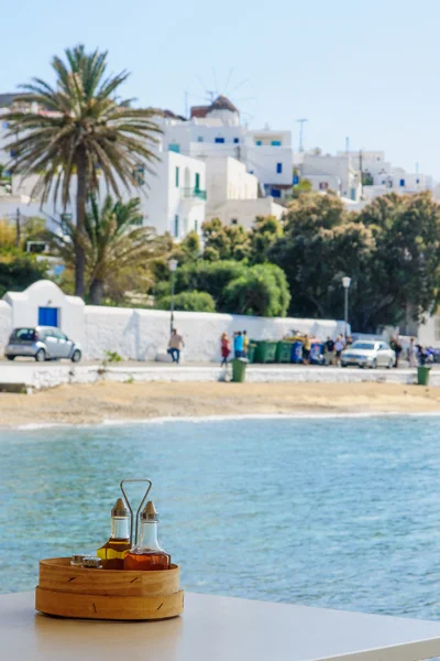 Vista da cidade de Mykonos — Fotografia de Stock