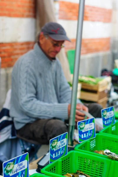 Market in La Rochelle — Stock Photo, Image