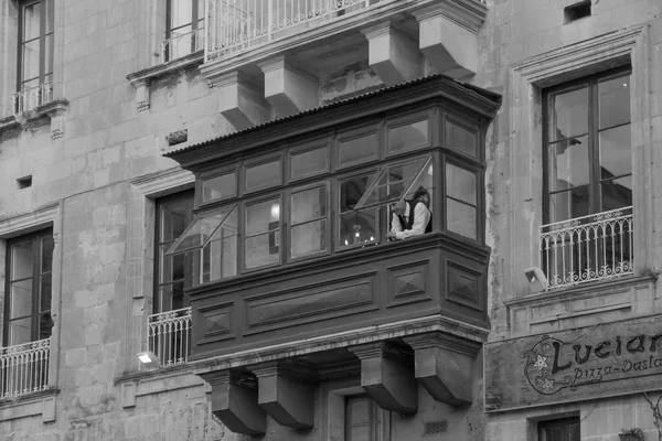 Straßenszene in Valletta — Stockfoto